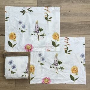 Pottery Barn Floral Duvet Cover Set